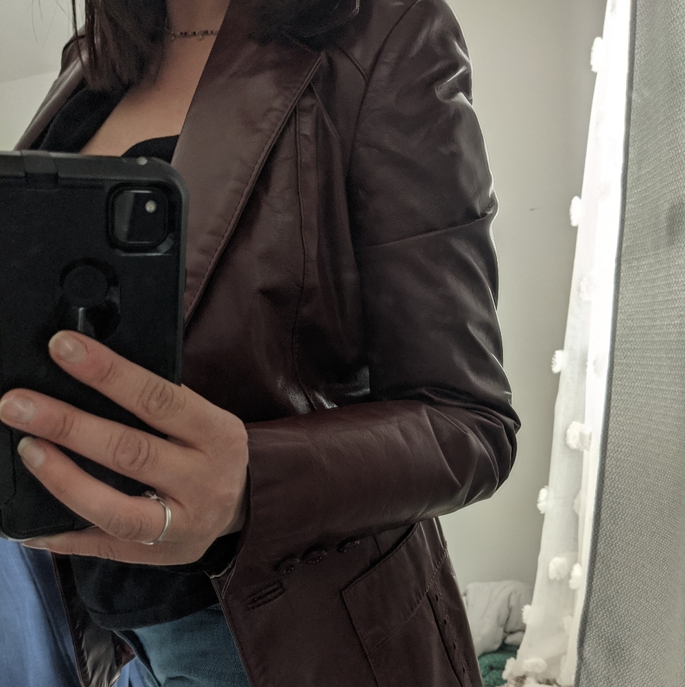 Vintage Etienne Aigner leather jacket